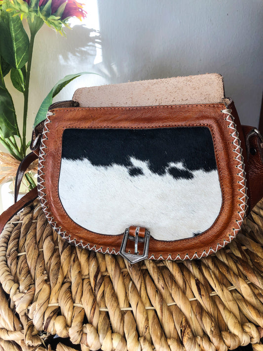 Handmade Brown Genuine Leather Crossbody/Shoulder Purse